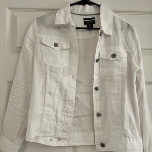 White linen jacket